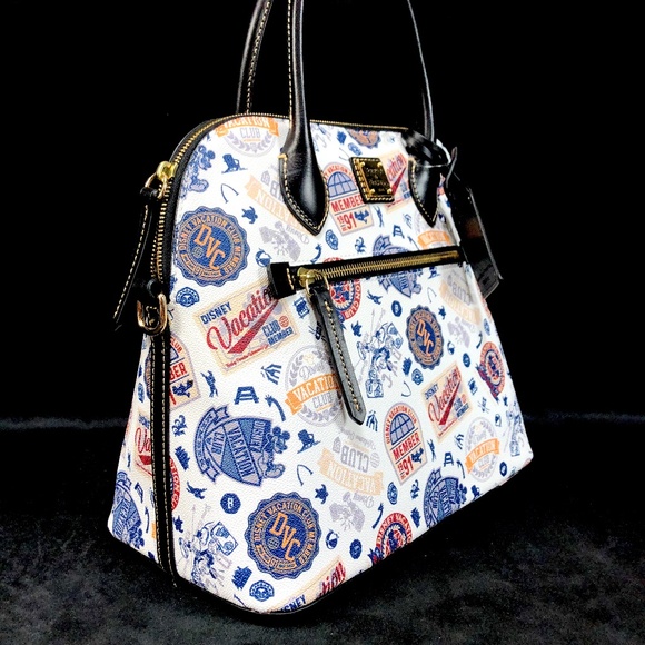 2021 Disney Parks Dooney & Bourke DVC Vacation Club Satchel Hand Bag Purse B NEW - Picture 2 of 6